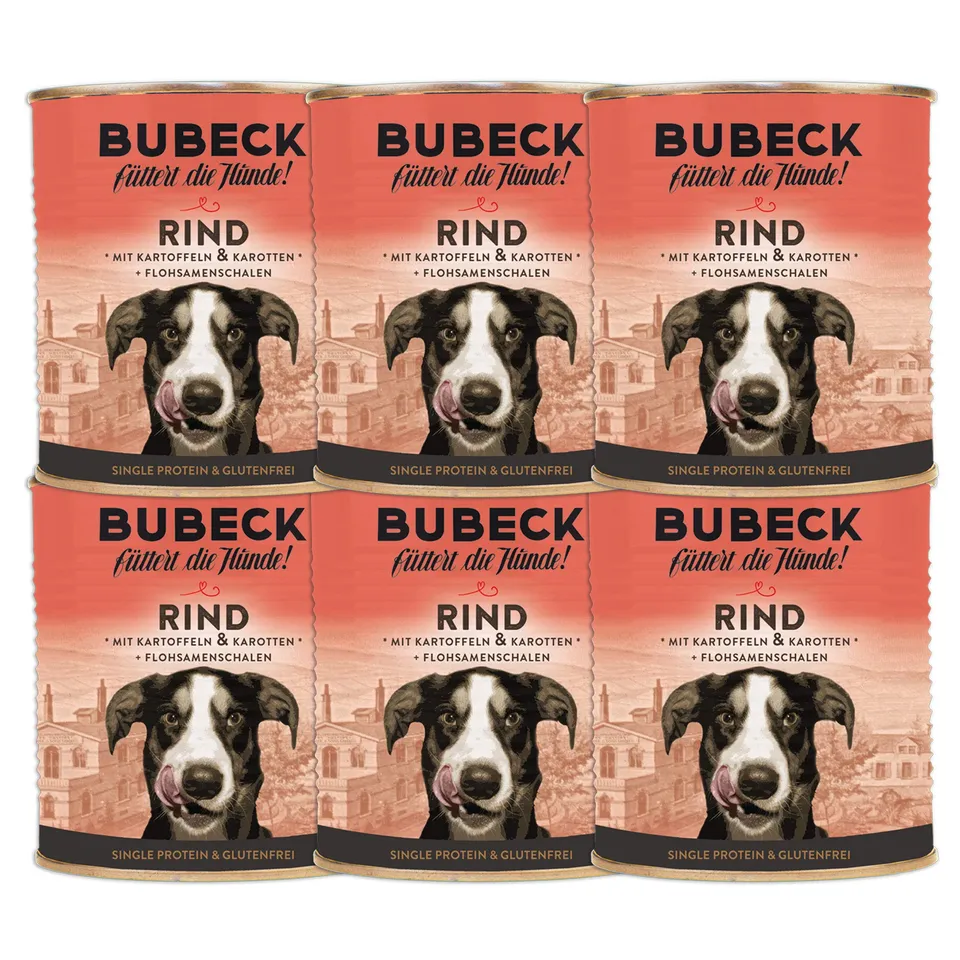 bubeck-nassfutter-rind-800-g-hundefutter-getreidefrei image 1