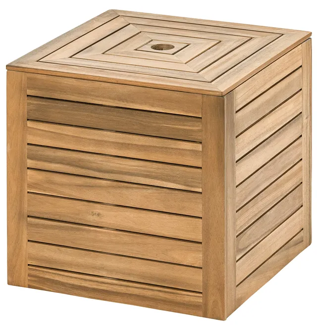 dehner-macao-schirmbox-50-cm-fsc-akazie-natur-st-nder image 1
