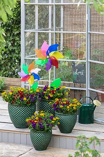 dehner-windrad-mit-lichtreflektion-109cm-bunt-metallic image 4
