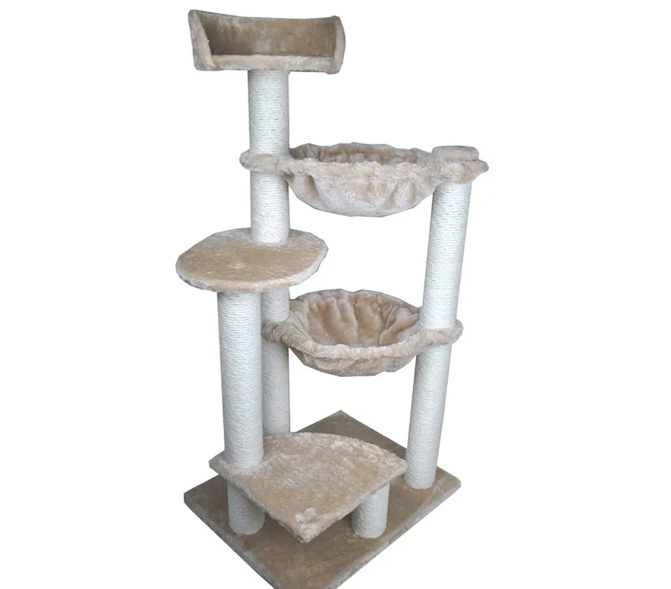 dehner-simba-katzen-kratzbaum-120-cm-sisal-pl-sch-beige image 1