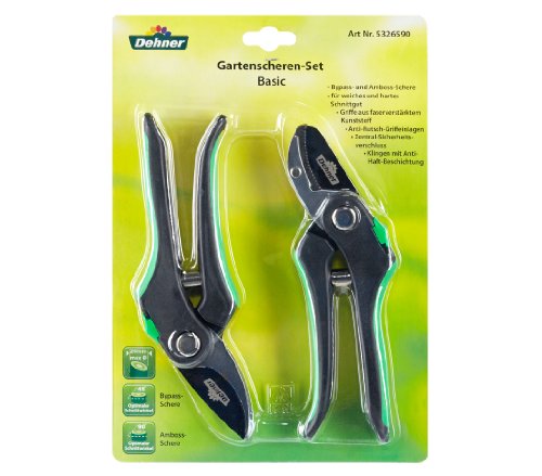 dehner-gartenscheren-set-bypass-ambossschere-gr-n-2cm image 4