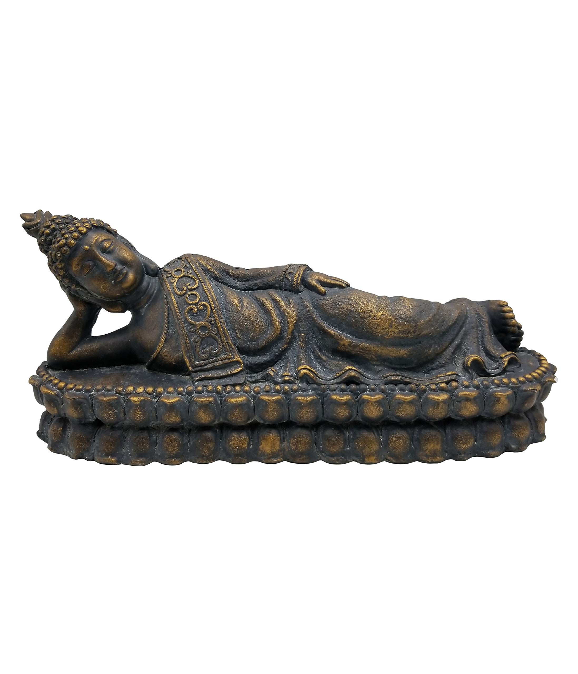 dehner-buddha-dekofigur-braun-gold-62-5x18x26-cm-magnesia image 1