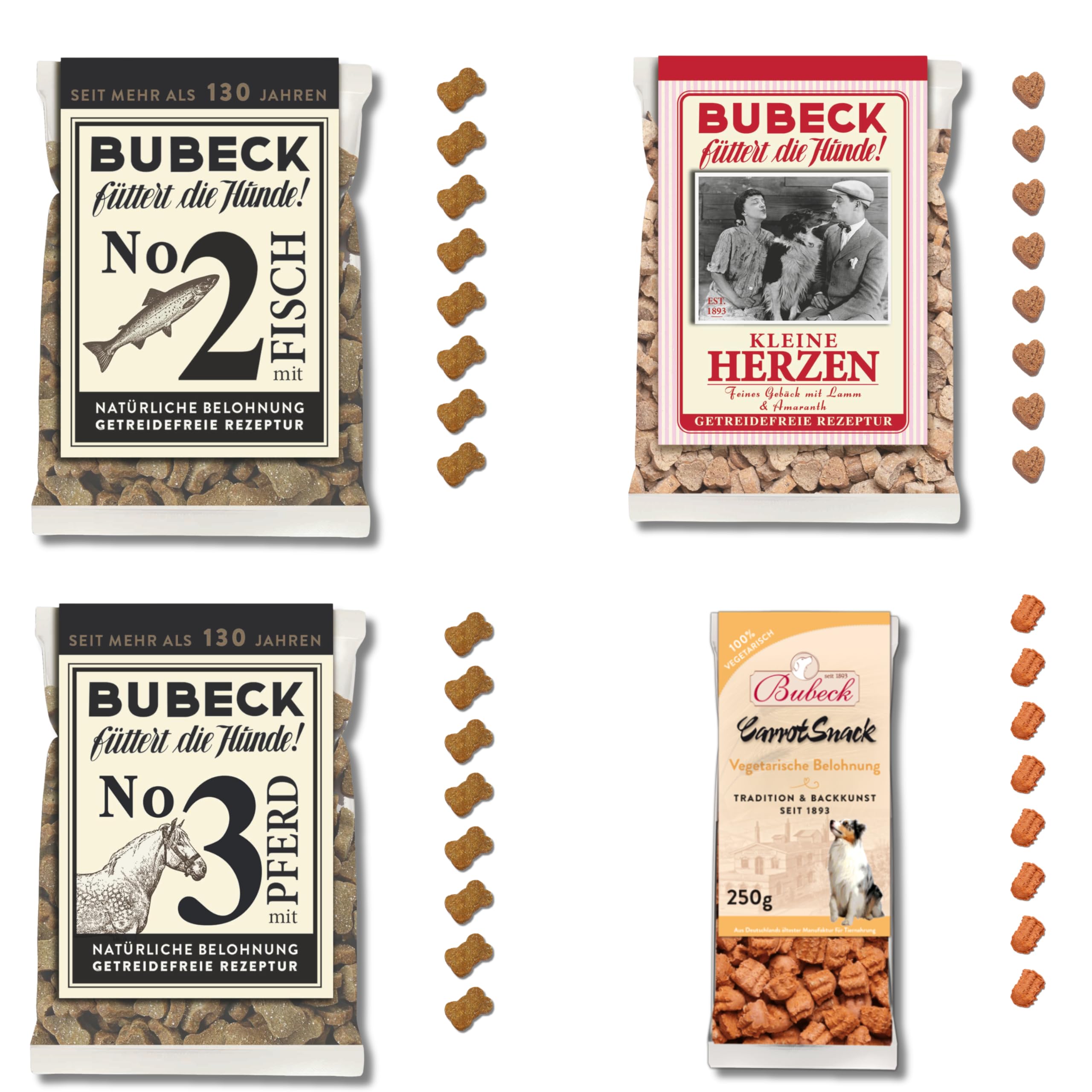 bubeck-hundekuchen-probierpaket-4-teilig-getreidefrei image 1