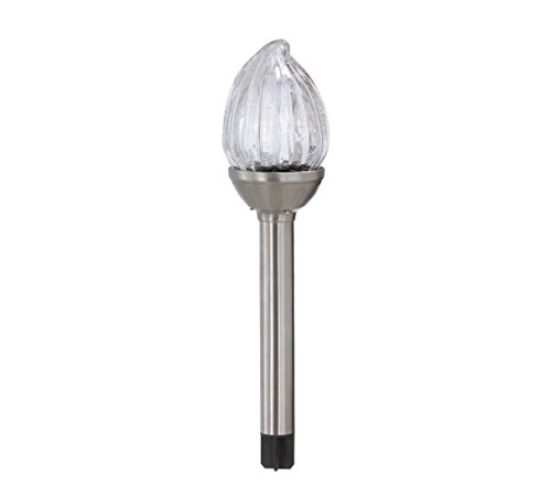 dehner-solarkerze-glasfackel-solarleuchte-37-cm-edelstahl-glas image 2