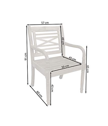 dehner-samoa-gartensessel-akazie-natur-kolonial-90-cm image 6