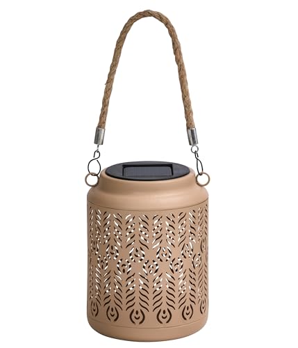 dehner-chiara-solar-laterne-beige-warmwei-16-cm image 5