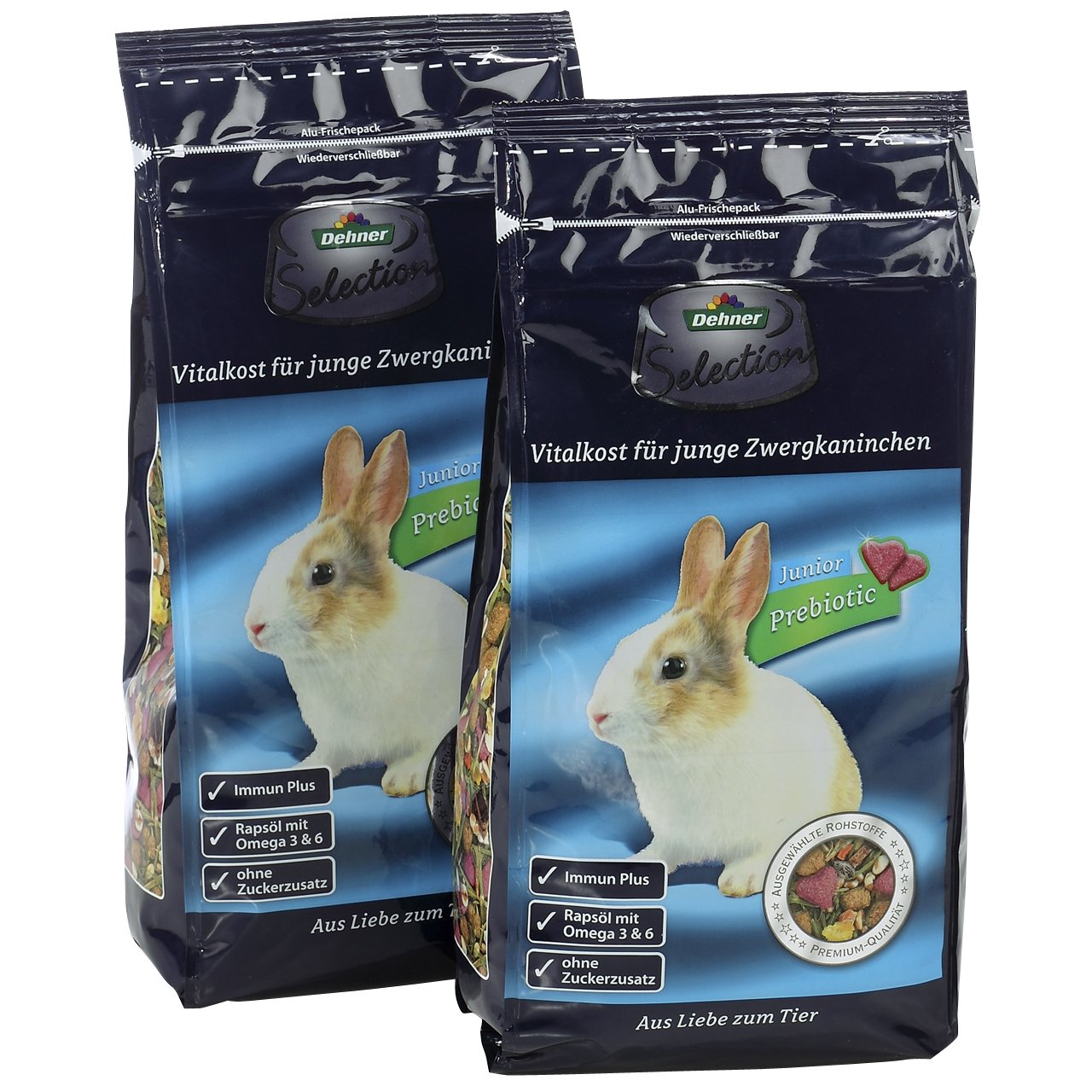 dehner-selection-zwergkaninchenfutter-junior-1-5-kg-2x750-g image 1