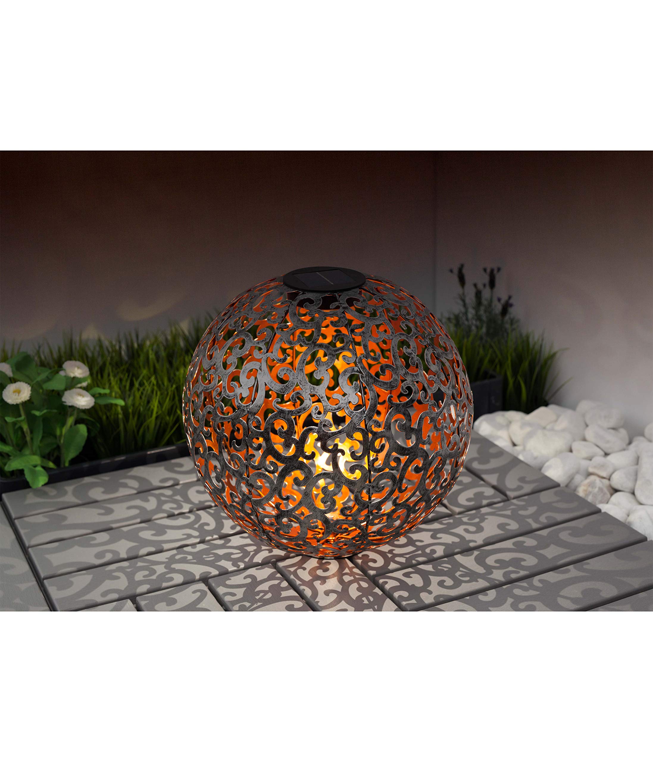 dehner-solarkugel-luanda-lagos-40-cm-metall-2er-set image 3