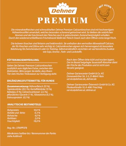 dehner-premium-calciumknochen-huhn-500-g-getreidefrei image 8