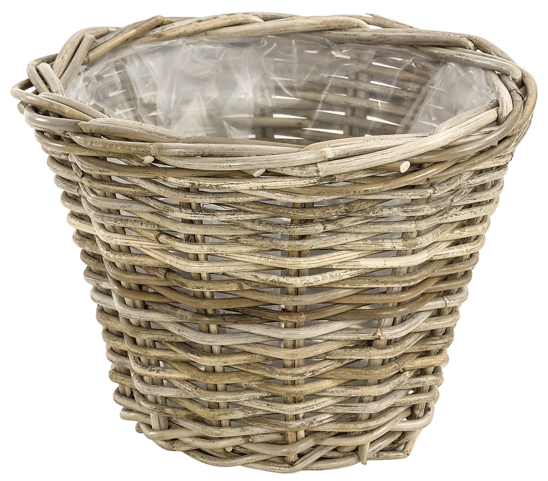dehner-rattan-pflanztopf-29x29x20-cm-grau-braun image 1