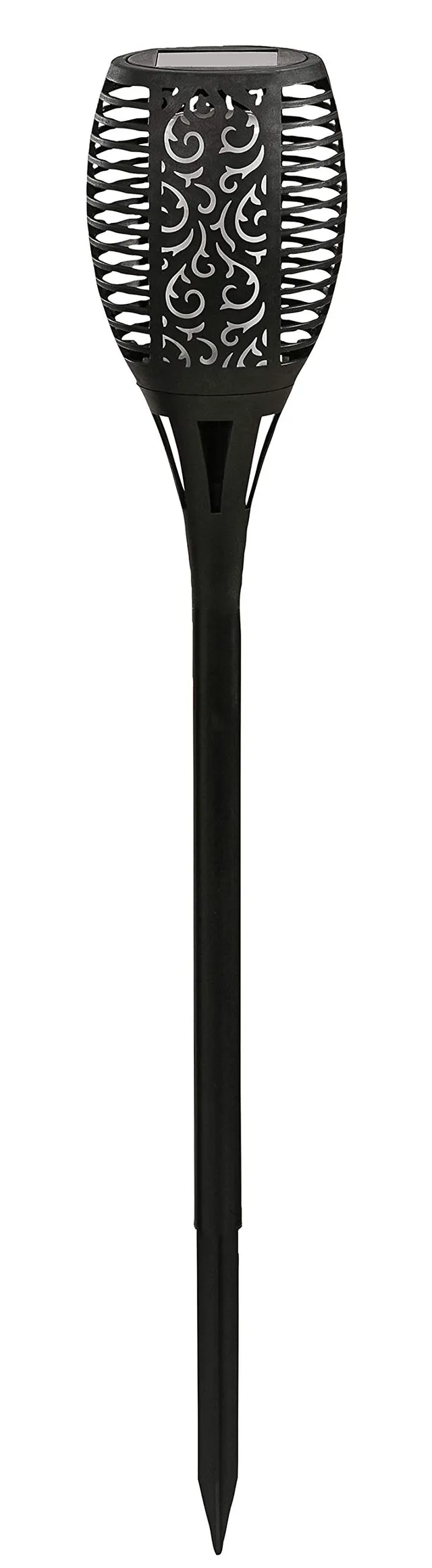 dehner-flammenfackel-jumbo-solarleuchte-75-cm-schwarz image 1