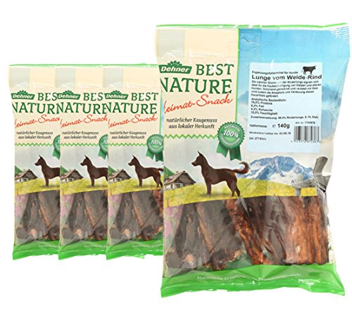 dehner-best-nature-hundesnack-rinderlunge-4x140-g-weich-mit-malz image 4