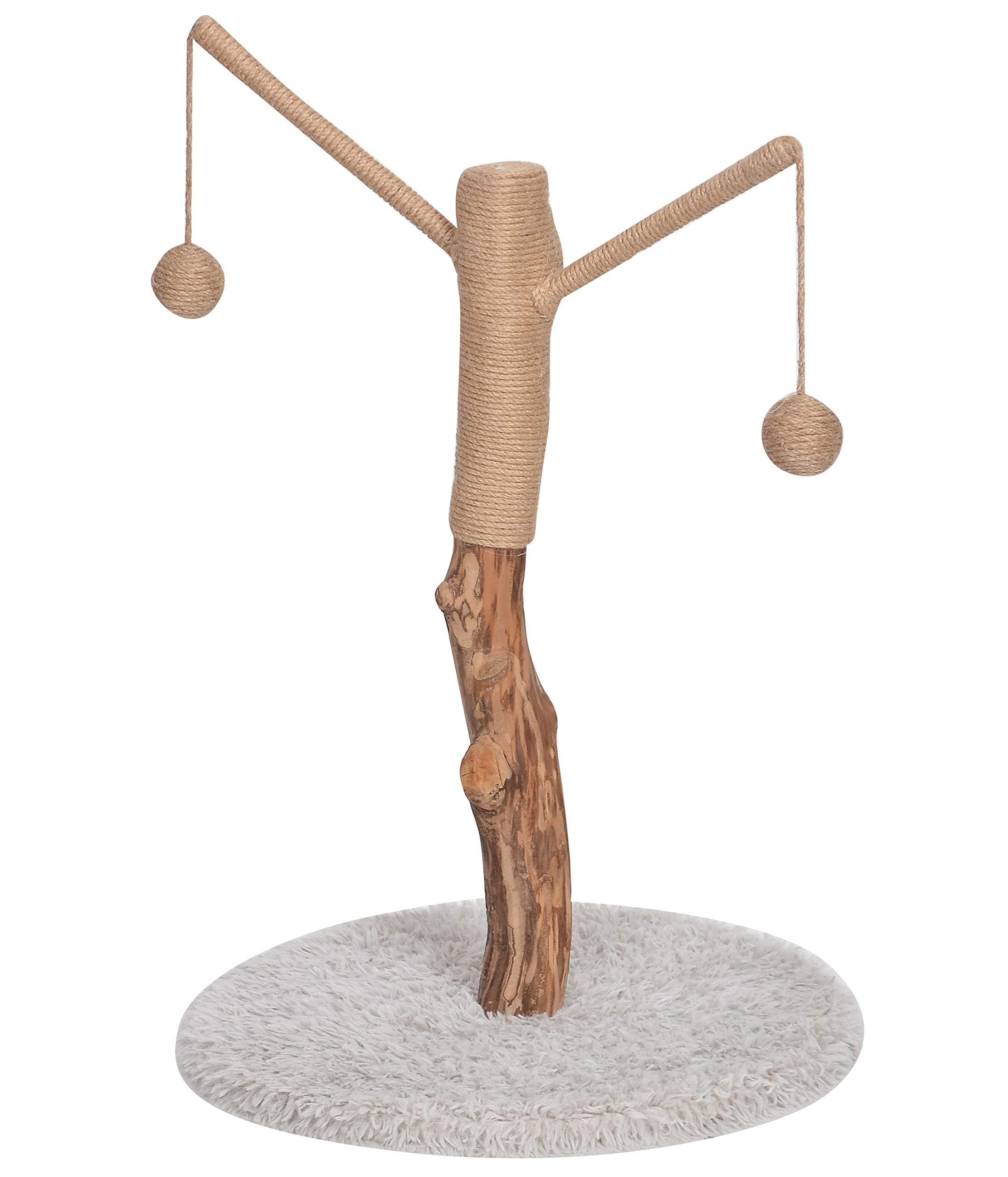 dehner-lovely-kratzbaum-baumstamm-80x45x45-cm-braun-wei image 1