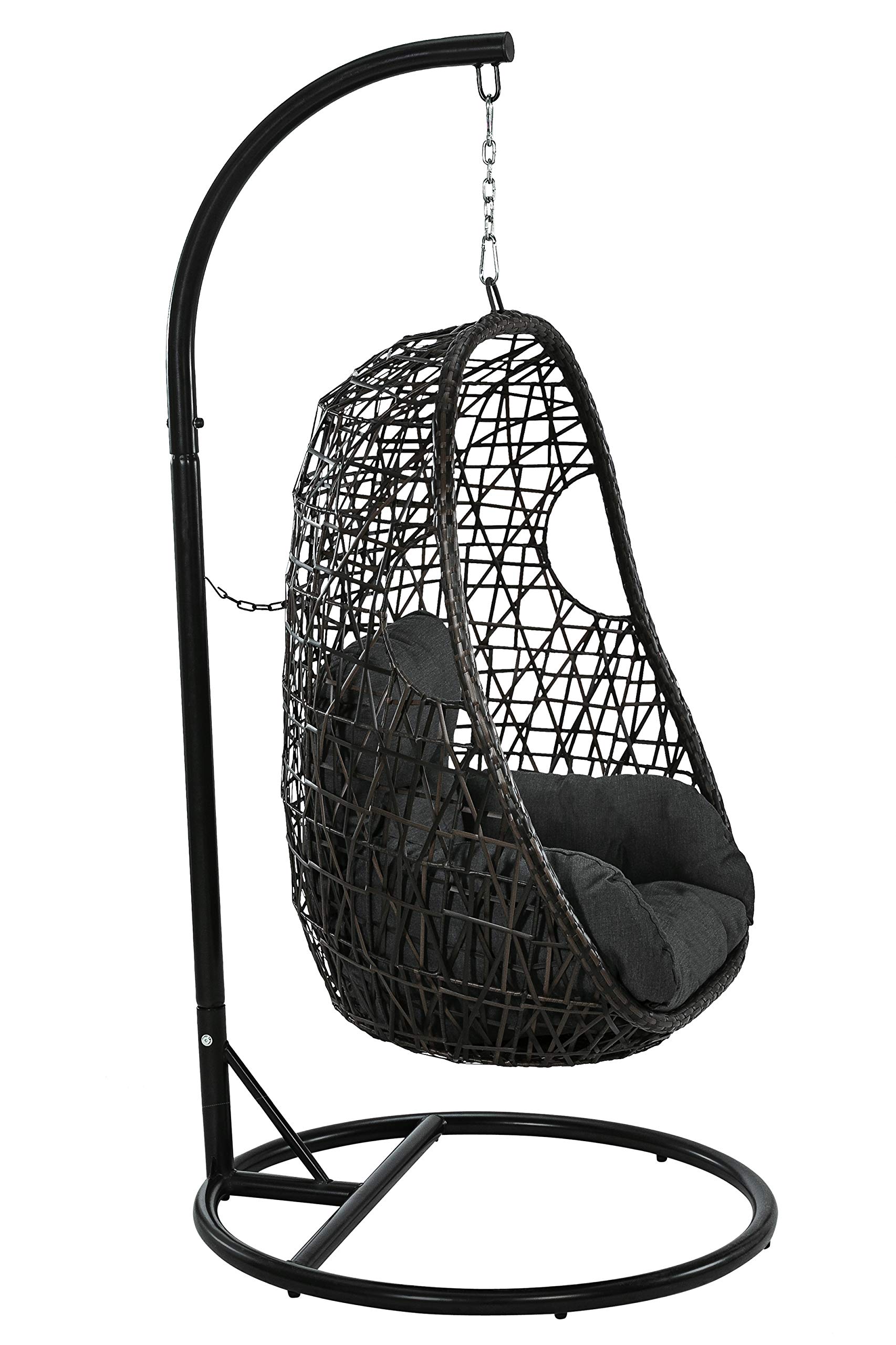 dehner-hawaii-h-ngesessel-dunkelgrau-inkl-kissen-150-kg image 1