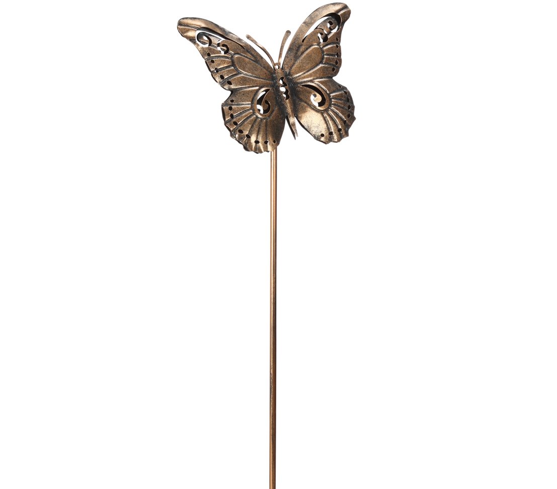 dehner-gartenstab-schmetterling-metall-kupfer-5-st-ck image 2