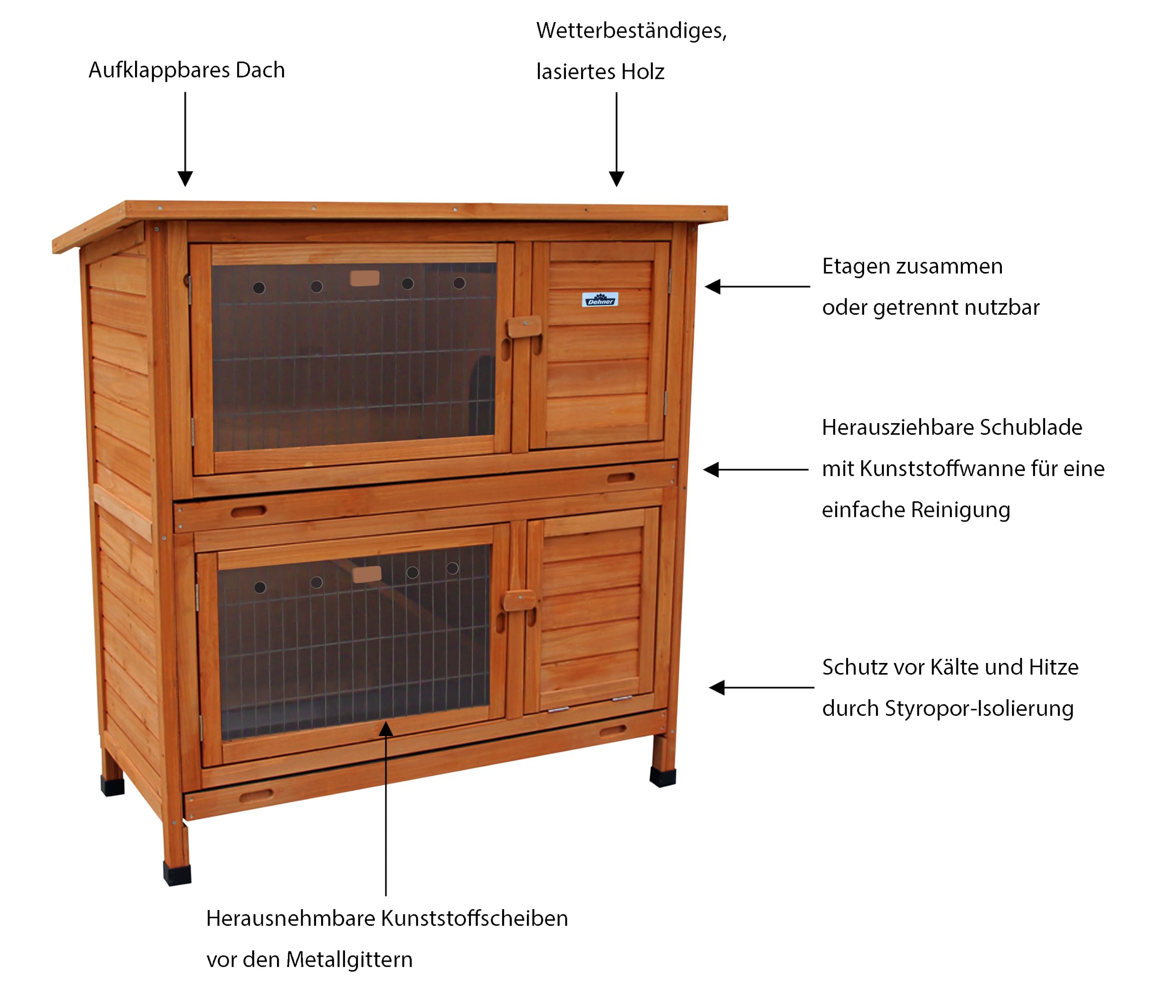 dehner-lieblinge-kaninchenstall-original-hasenstall-114-cm-isoliert image 3
