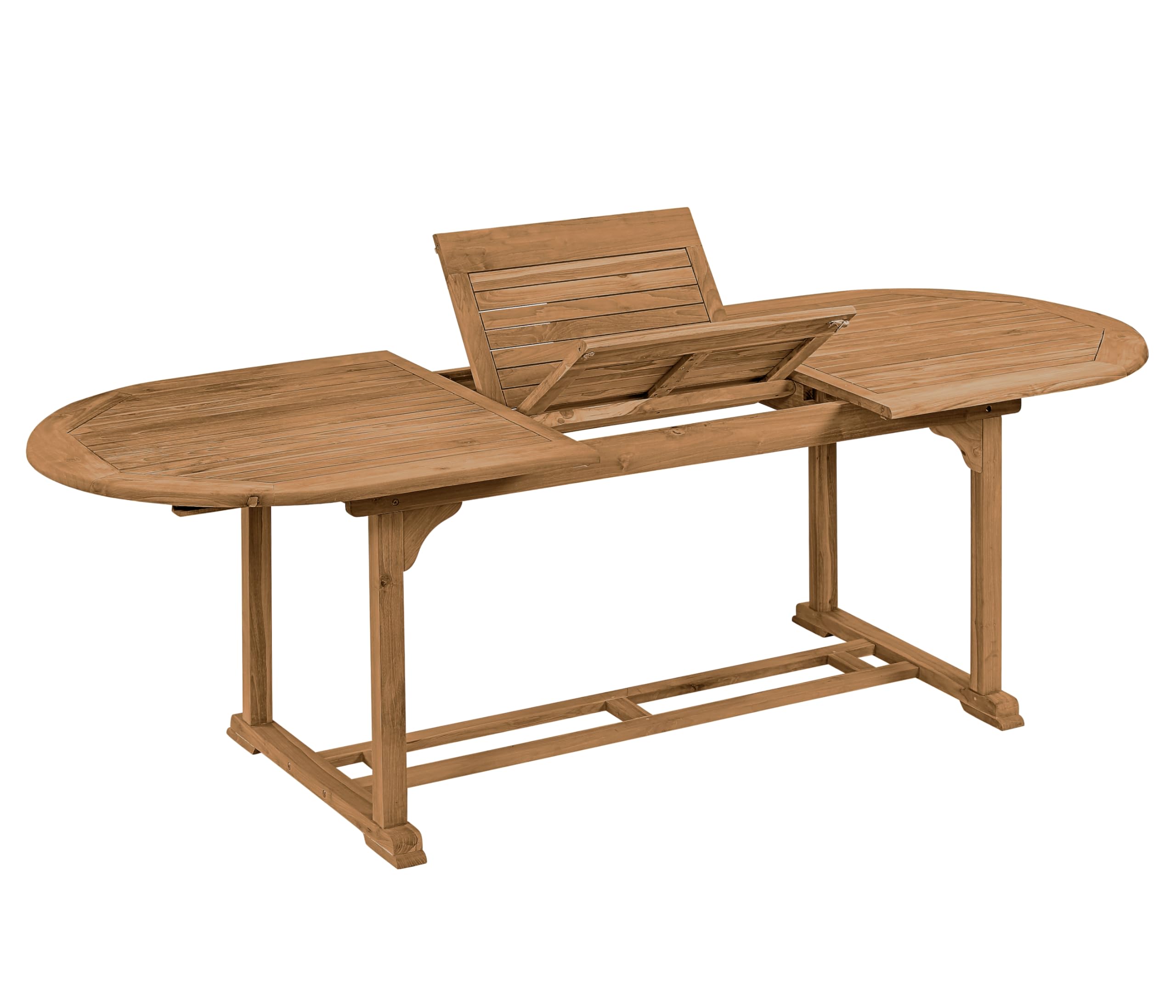 dehner-havanna-gartentisch-teak-hellbraun-180-240-cm image 2