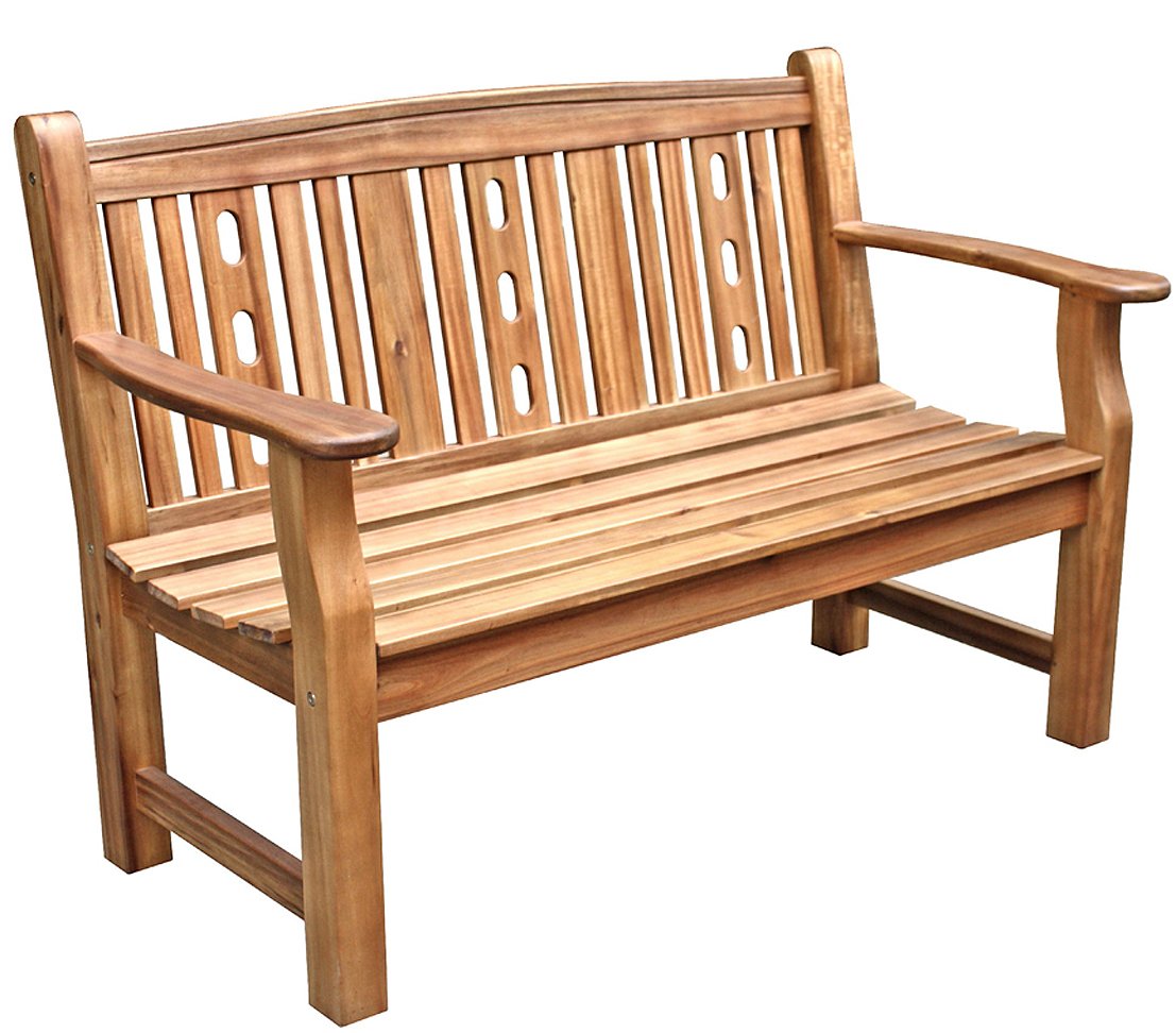 dehner-bristol-gartenbank-2-sitzer-holz-natur-130-cm image 1