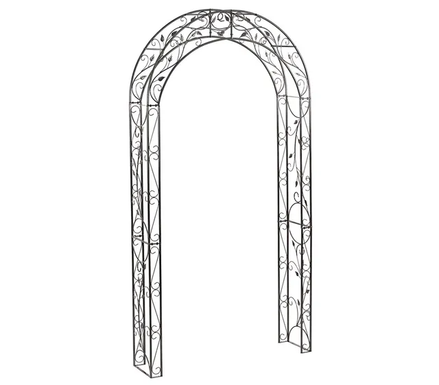 dehner-cornwall-rosenbogen-metall-236-cm-dunkelgrau image 1