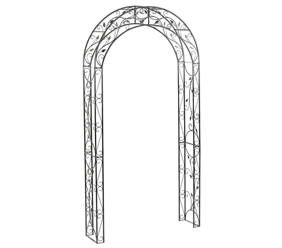 dehner-cornwall-rosenbogen-metall-236-cm-dunkelgrau image 1