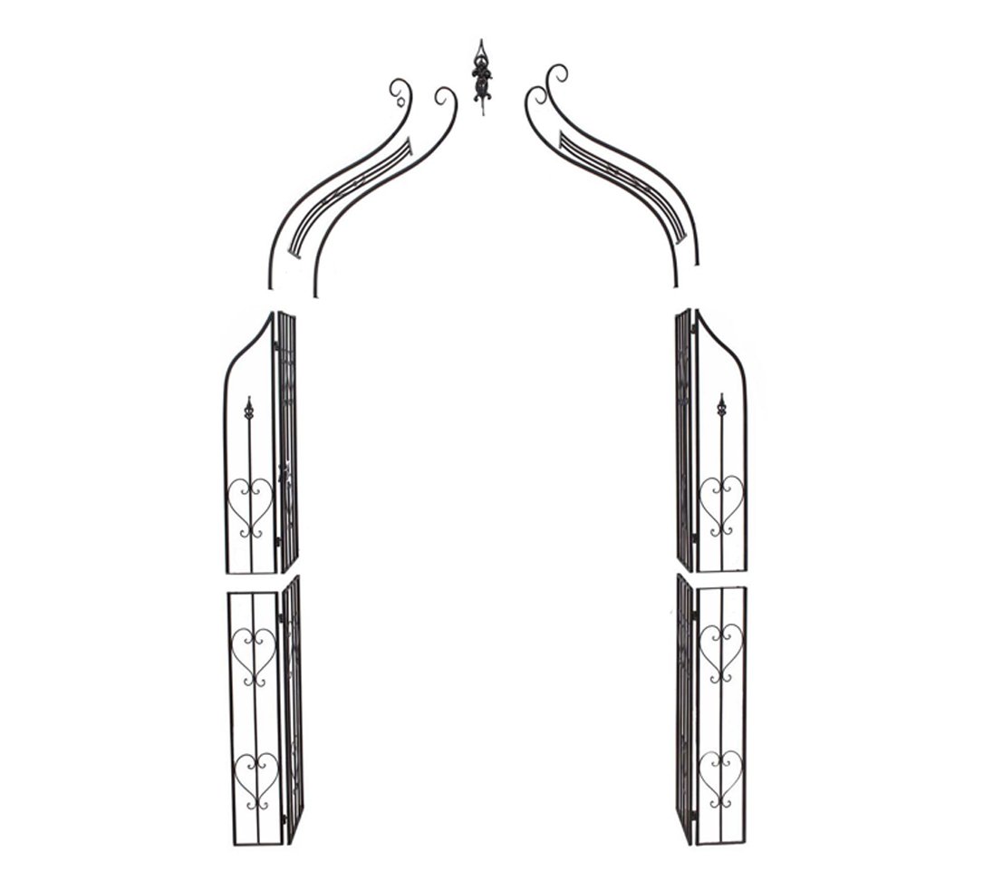 dehner-rosenbogen-heart-schwarz-metall-kletterhilfe image 2