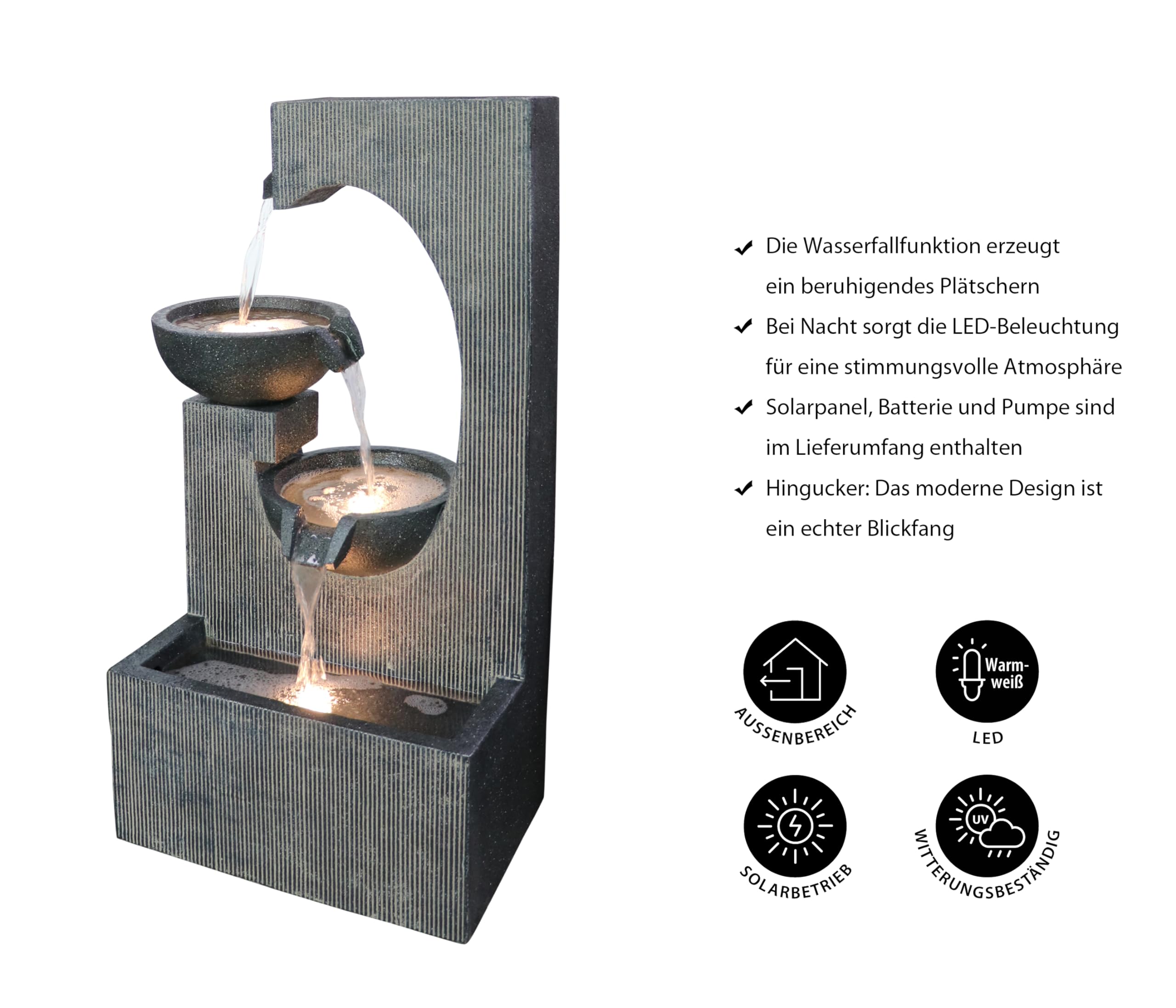 dehner-lorca-solarbrunnen-gartenbrunnen-led-polyresin-grau image 3