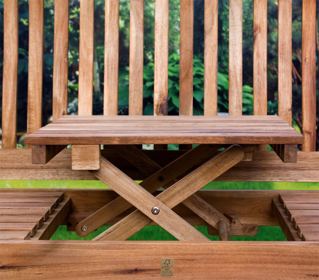 dehner-oslo-gartenbank-3-sitzer-akazienholz-natur-150-cm image 2