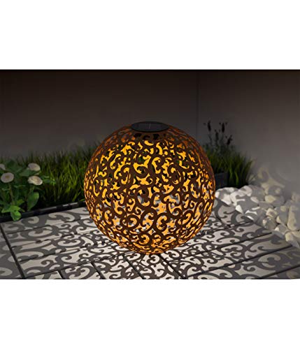 dehner-lagos-solarkugel-metall-40cm-edelrostfarben image 8