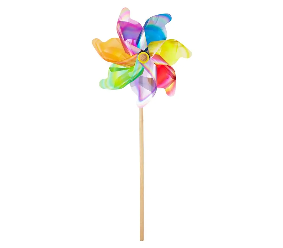 dehner-windrad-mit-lichtreflektion-109cm-bunt-metallic image 1
