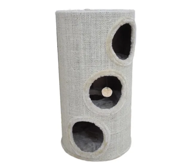 dehner-wild-nature-katzen-kratztonne-kratzm-bel-beige-70-cm image 1