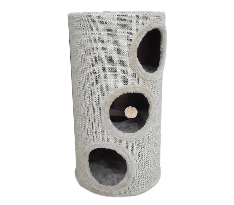 dehner-wild-nature-katzen-kratztonne-kratzm-bel-beige-70-cm image 1