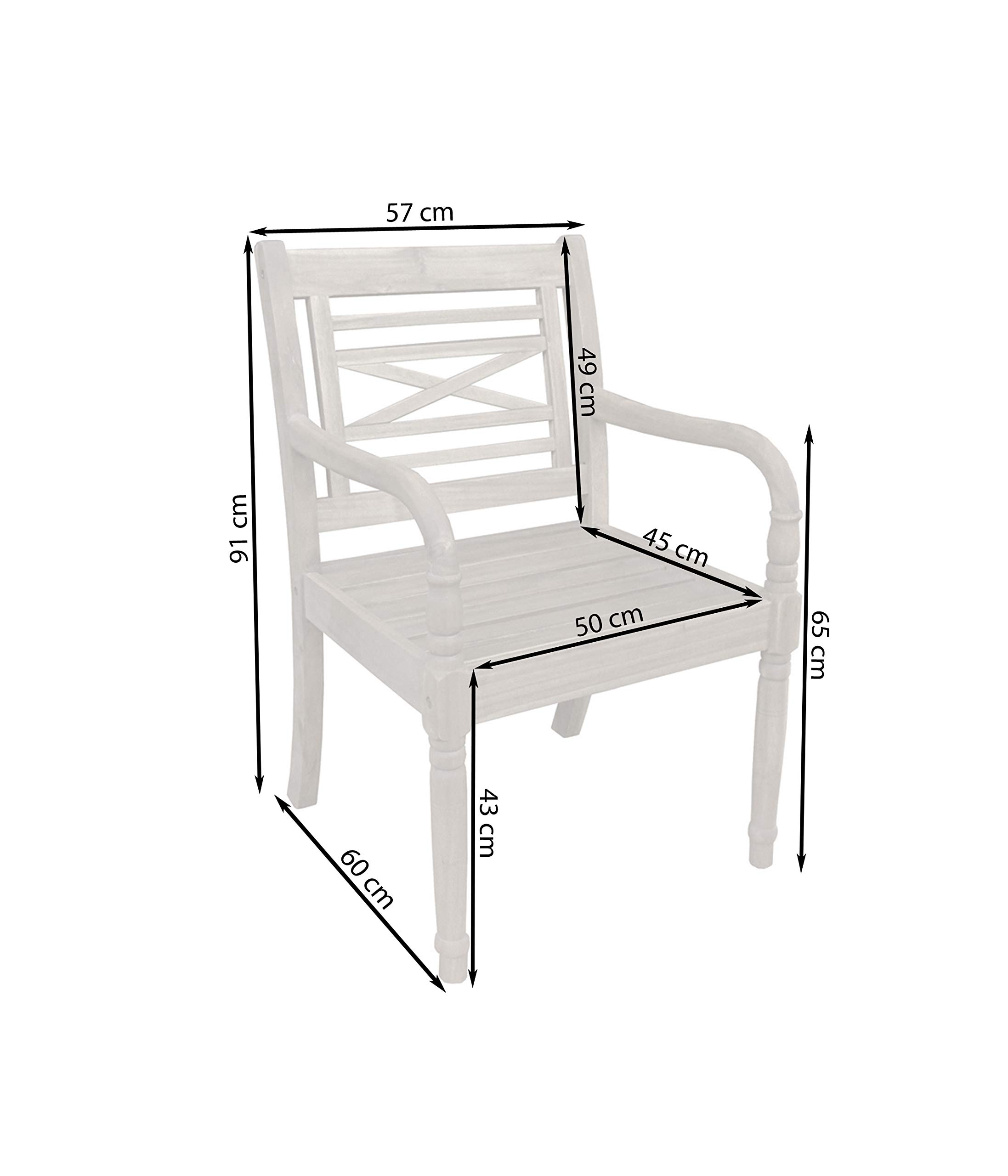 dehner-samoa-gartensessel-akazie-natur-kolonial-90-cm image 2