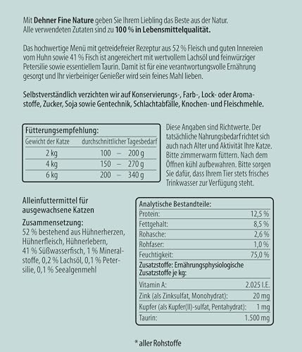 dehner-fine-nature-adult-nassfutter-huhn-fisch-6x400-g-getreidefrei image 8