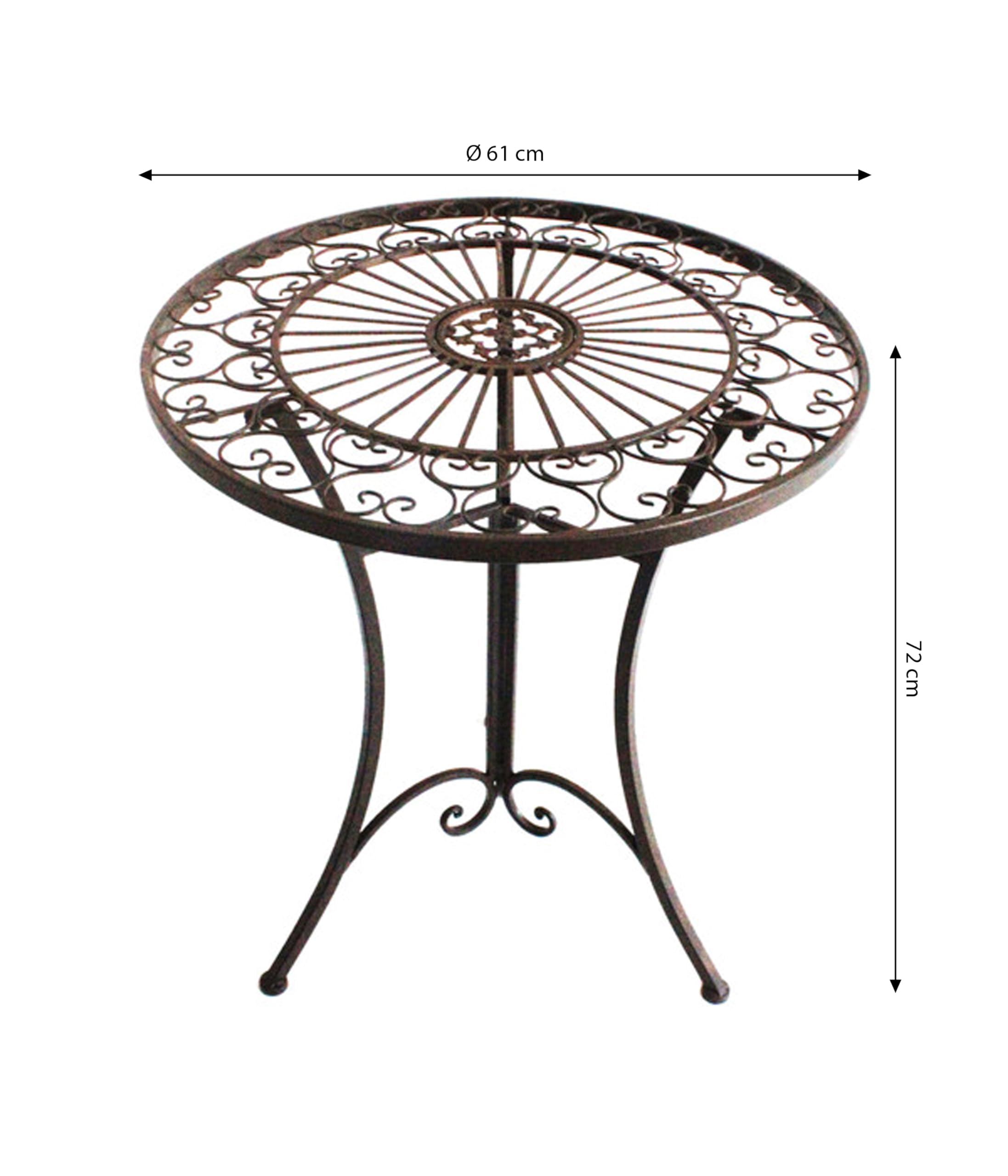 dehner-gartentisch-antik-eisen-dunkelbraun-61-cm image 3