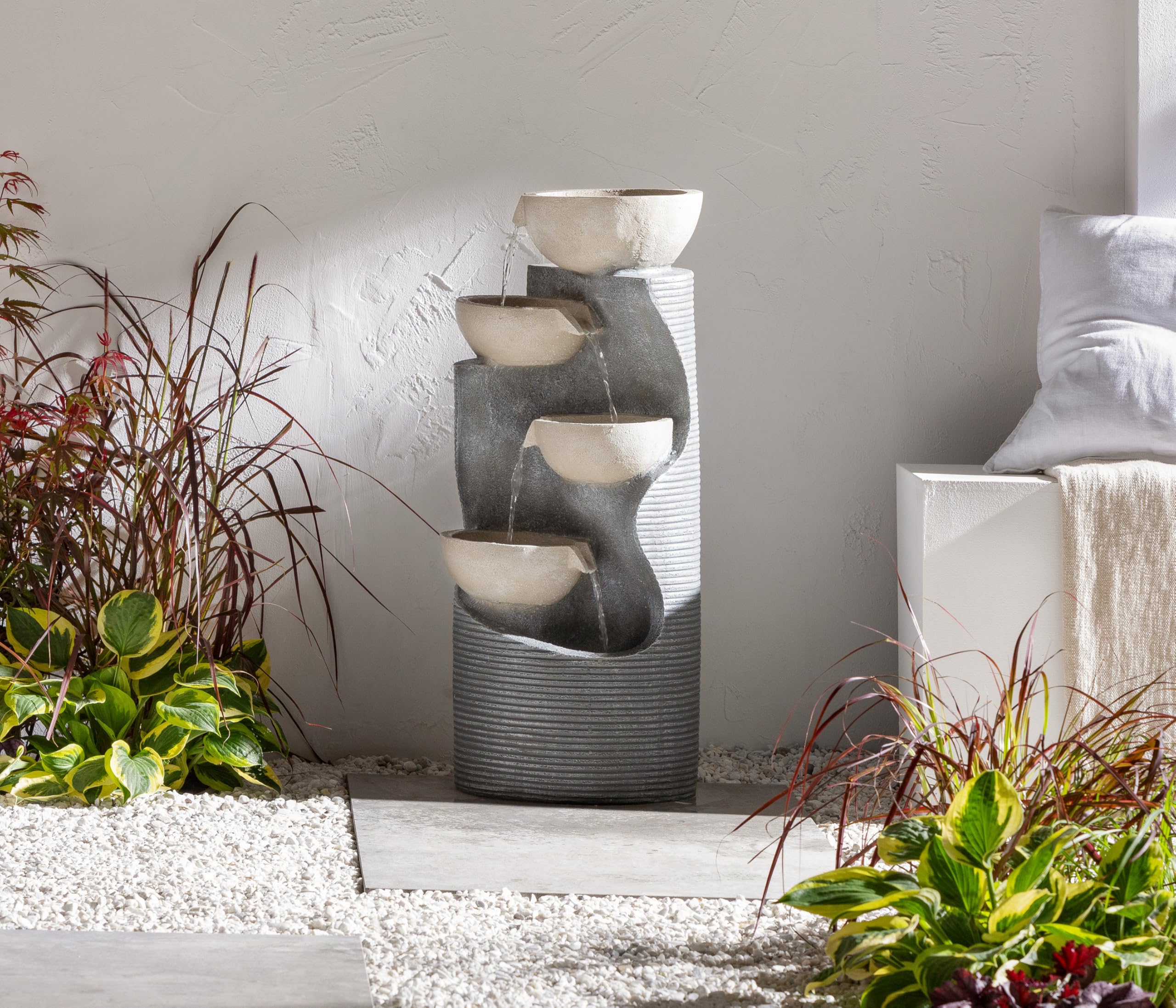 dehner-salo-gartenbrunnen-mit-led-grau-polyresin image 6