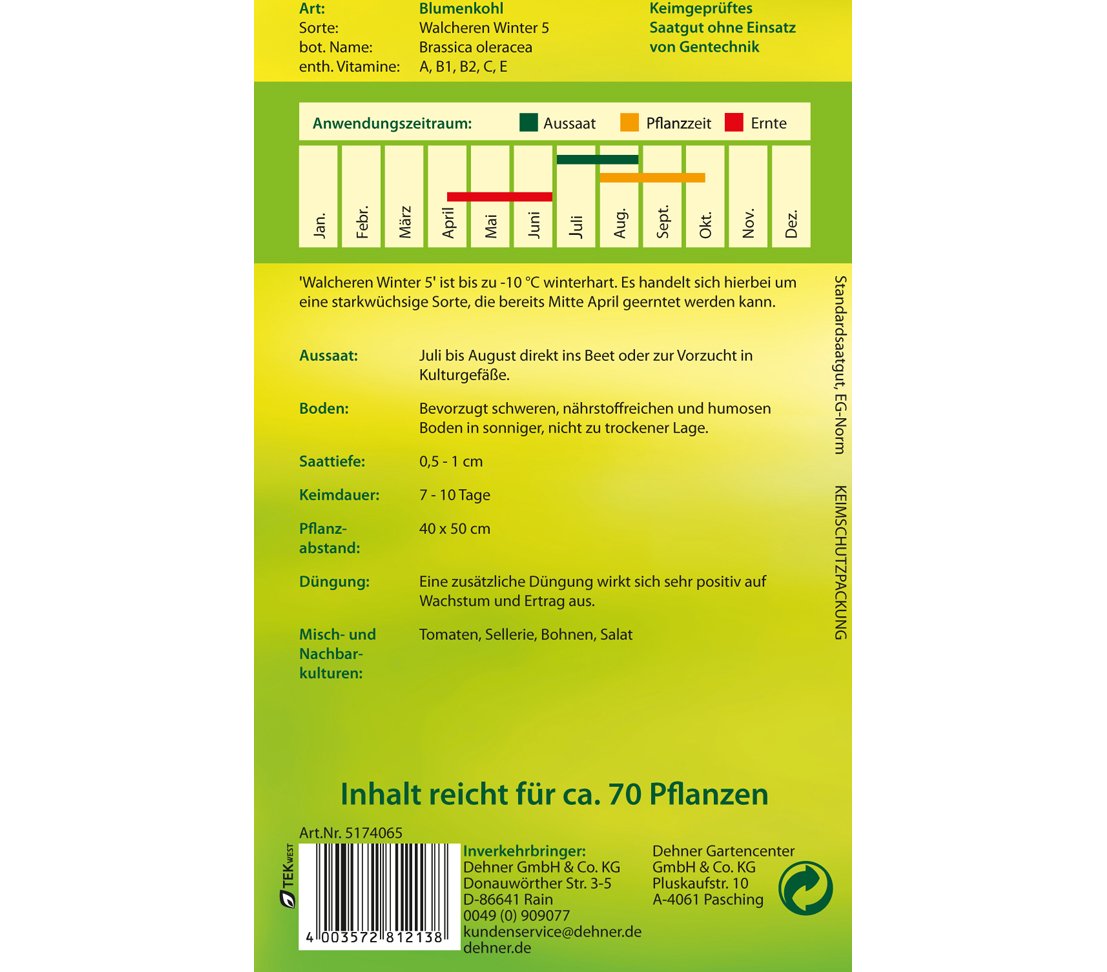 dehner-blumenkohl-walcheren-winter-5-saatgut-5er-pack image 2