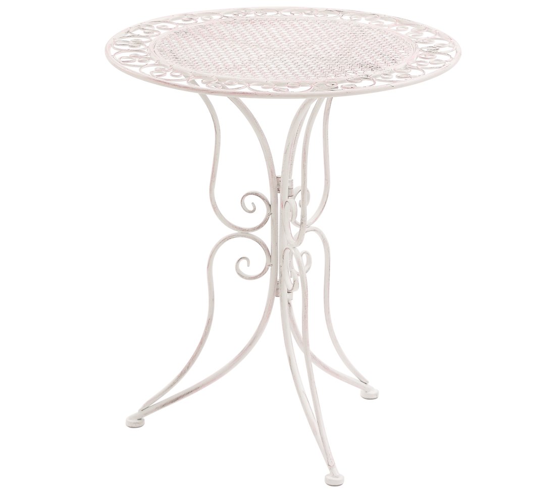 dehner-provence-stylo-gartentisch-metall-wei-60-cm image 1