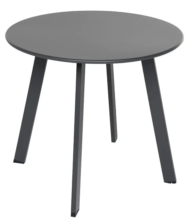dehner-lian-kaffeetisch-stahl-grau-50-cm-wetterfest image 1