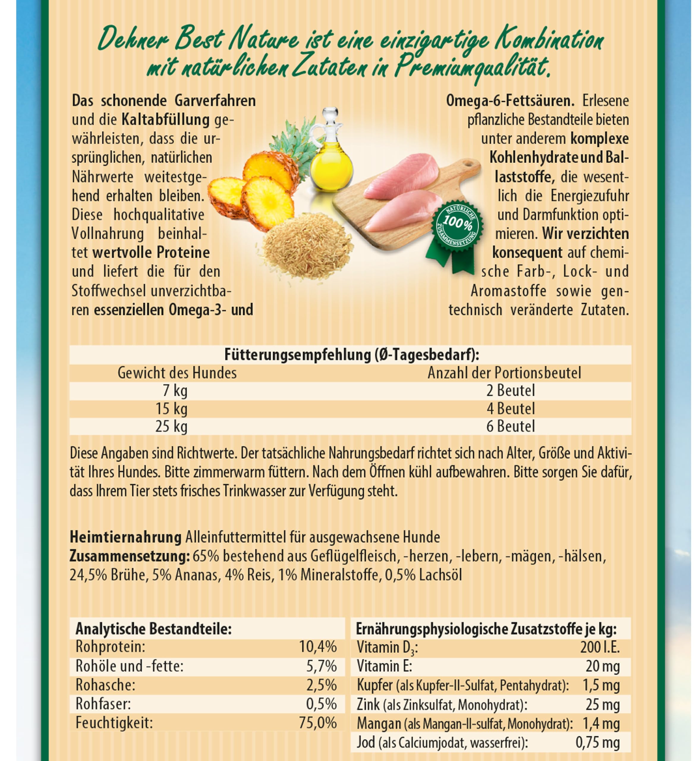 dehner-best-nature-hundefutter-gefl-gel-reis-12x150g-vitaminreich image 3