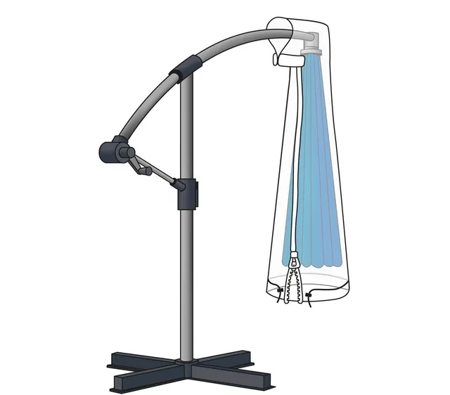 dehner-gute-wahl-ampelschirm-schutzh-lle-200cm-transparent image 1