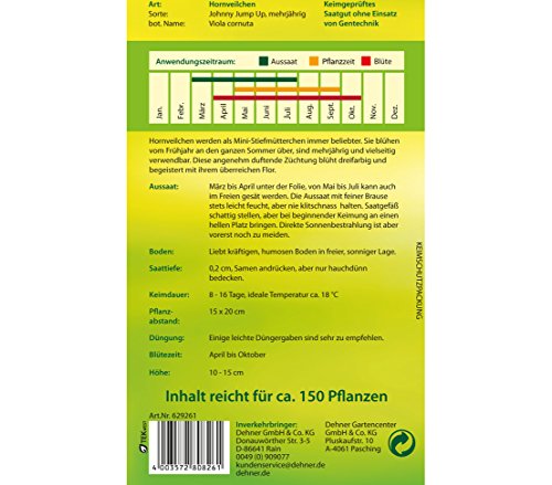 dehner-hornveilchen-johnny-jump-up-blumensamen-5x2g-mehrj-hrig image 5