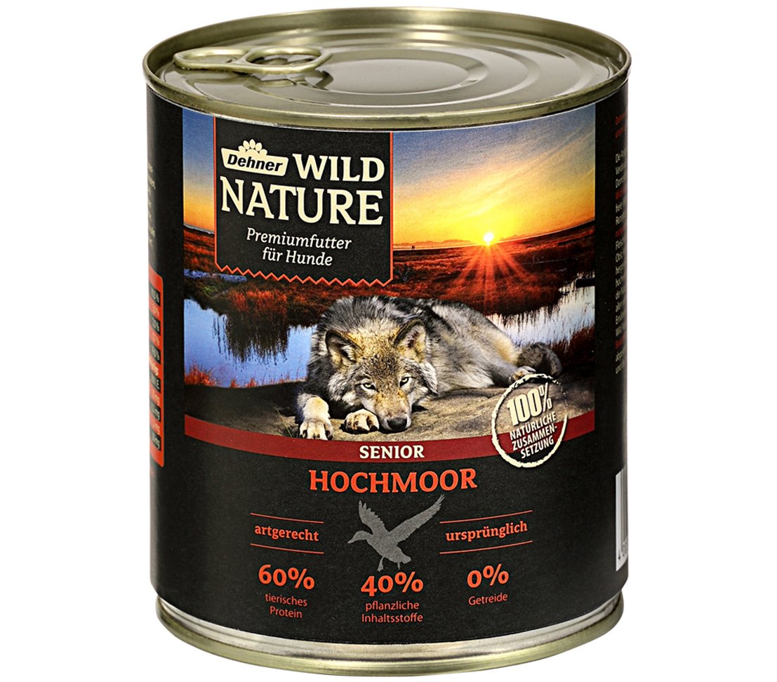 dehner-wild-nature-hochmoor-senior-nassfutter-ente-6x800g image 4