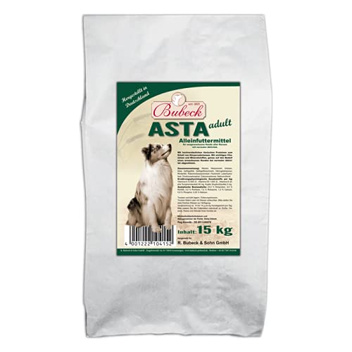 bubeck-asta-trockenfutter-rind-gefl-gel-adult-15-kg-zuckerfrei image 1