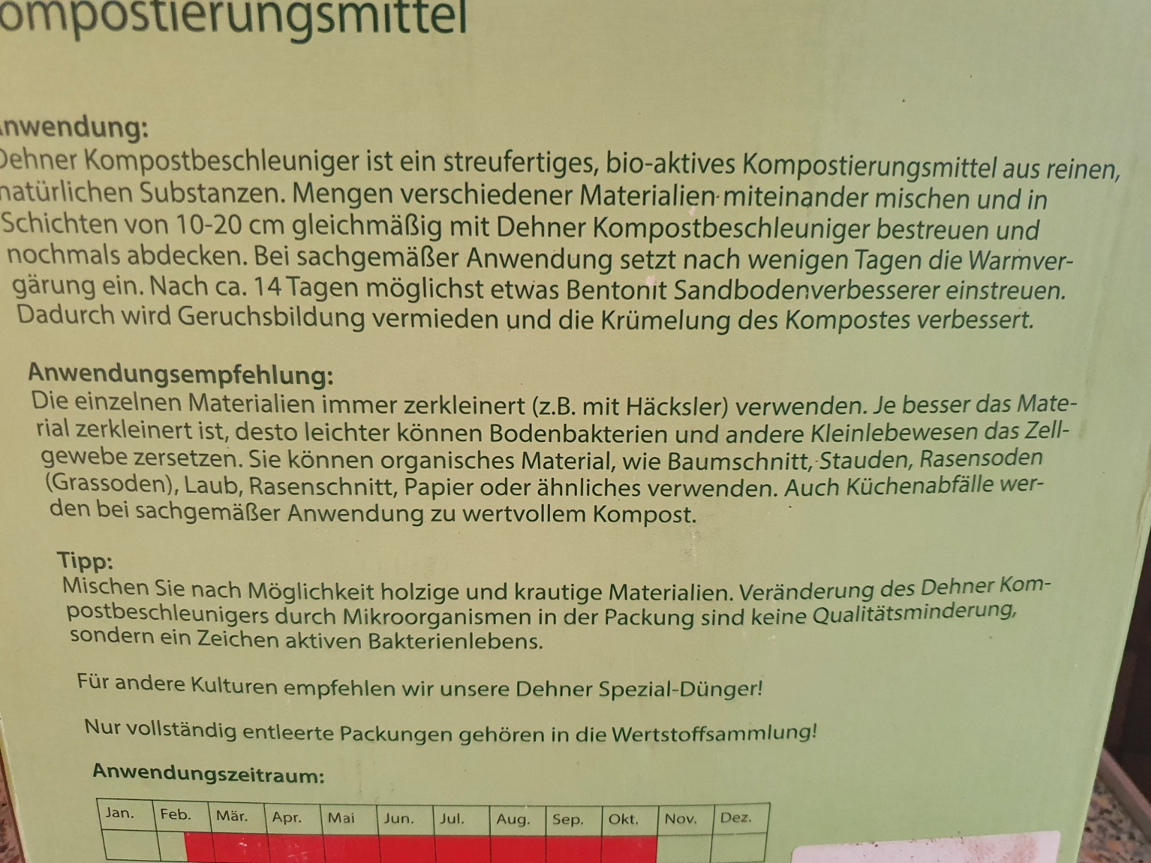 Laub verrottet schneller