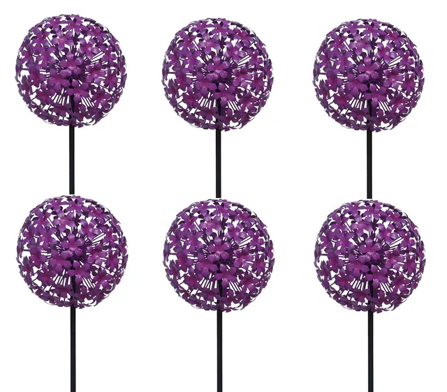 dehner-allium-gartenstab-metall-140-cm-violett-6-st-ck image 1