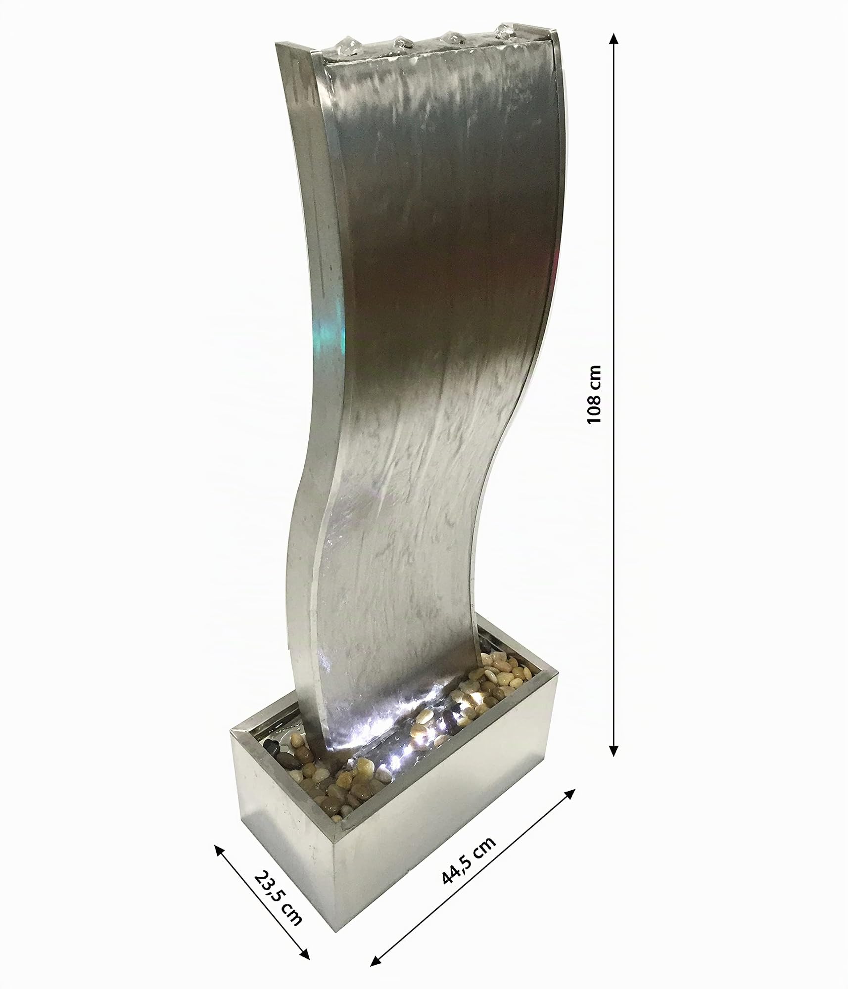 dehner-gartenbrunnen-curve-led-edelstahl-108-cm image 3