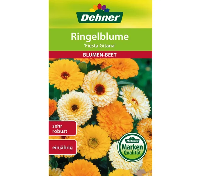 dehner-blumen-saatgut-ringelblume-fiesta-gitana-blumensamen-5x3g image 1