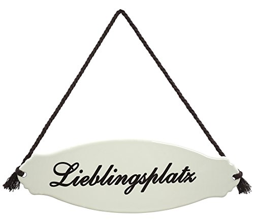 dehner-gartenschild-lieblingsplatz-stahl-wei-beige-30-5-cm image 2