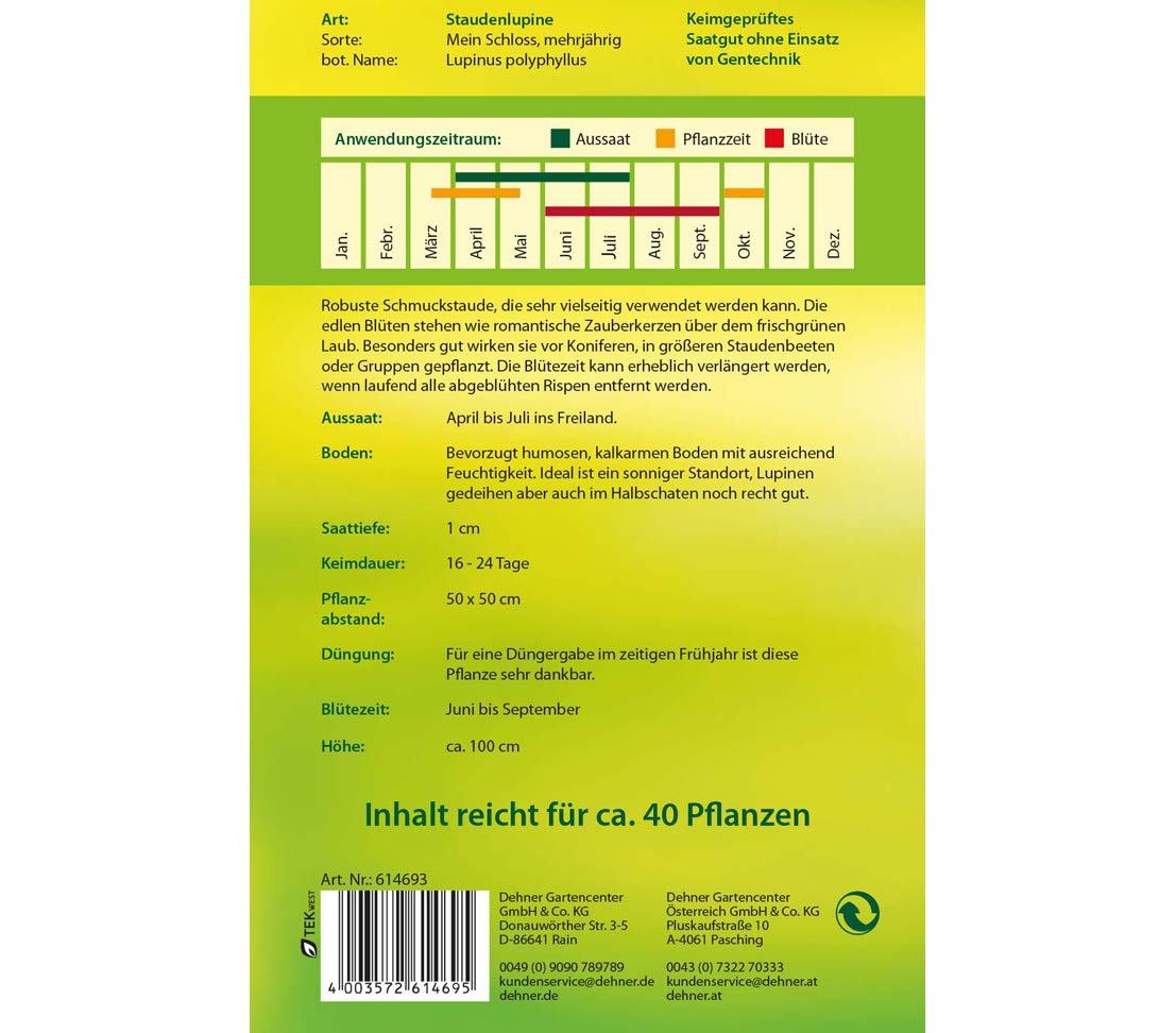 dehner-staudenlupine-mein-schloss-blumensamen-5er-pack-rot image 2