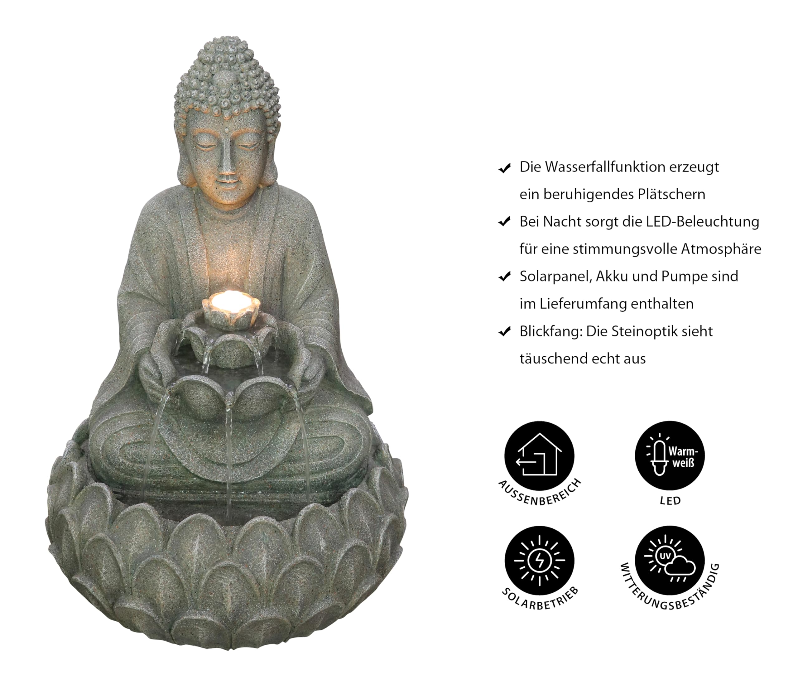dehner-yoga-solar-gartenbrunnen-mit-led-grau-55-cm image 3